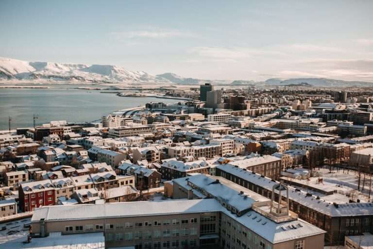 Cidade de Reykjavik, capital da Islândia. Foto: Pavel Danilyuk