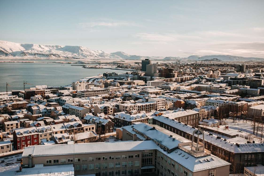 Cidade de Reykjavik, capital da Islândia. Foto: Pavel Danilyuk